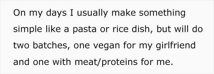“AITA For Adding Meat To My Girlfriend’s Vegan Dishes?” “AITA For Adding Meat To My Girlfriend’s Vegan Dishes?”