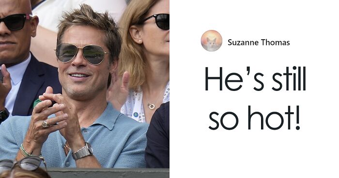 Fans Are Surprised By Brad Pitt’s Age After Pics Of Him At Wimbledon Go Viral