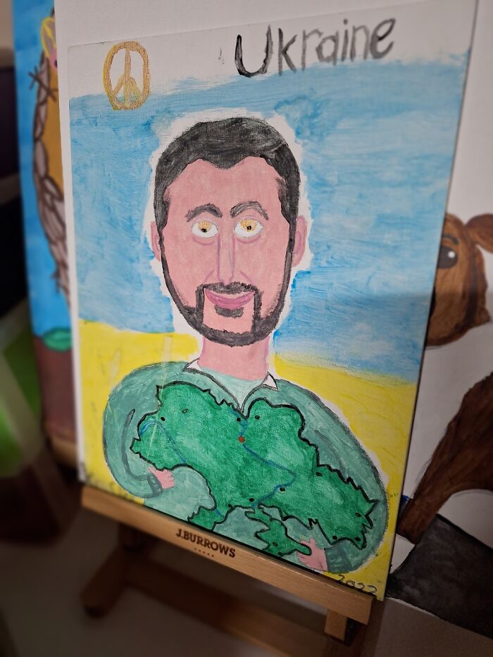 I Had Trouble Painting His Eyes They Are To Close Other Wise Im Happy