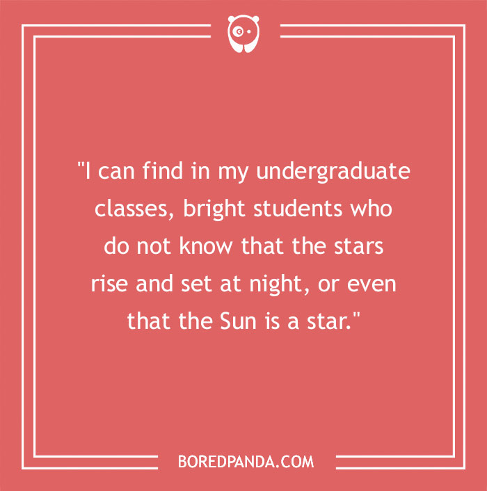 Carl Sagan Quote About Bright Students 