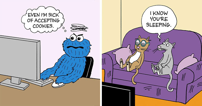 Lighthearted Comics: 30 Funny Situations Illustrated By This Artist (New Pics)