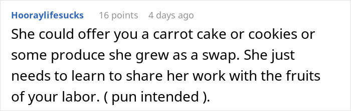 "Neighbor Yelled At Me Because I Harvested My Fruits Before She Could Steal Them" "Neighbor Yelled At Me Because I Harvested My Fruits Before She Could Steal Them"