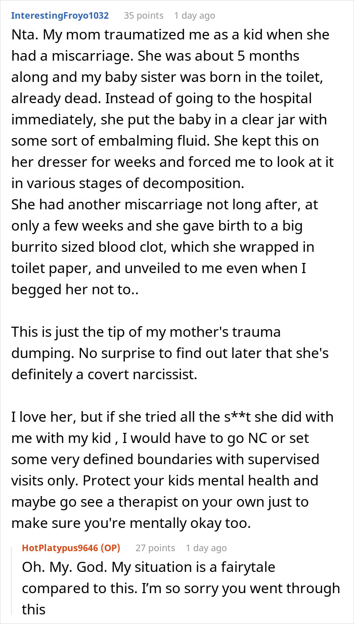 Woman Had To Visit Mom&rsquo;s Miscarriage Grave All Her Youth, Loses It When Her Kid Gets Forced Too
