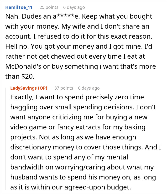 Husband Accuses Wife Of "Financial Infidelity" Because Of How Much She Has Saved, People Call Him Out