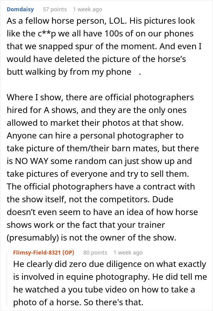 Photographer Thinks He&rsquo;s Entitled To $1000 And Free Specialized Training, Gets Reality Check