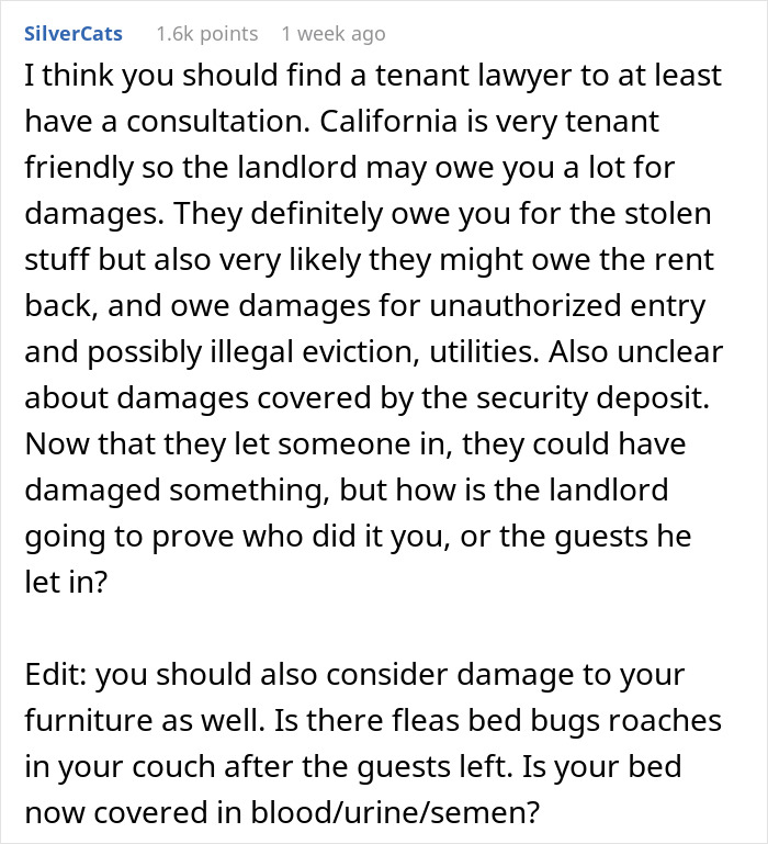 Tenant Thinks Their Stuff Was Stolen While On Vacation, Learns Their Home Was Airbnb'd By Landlord