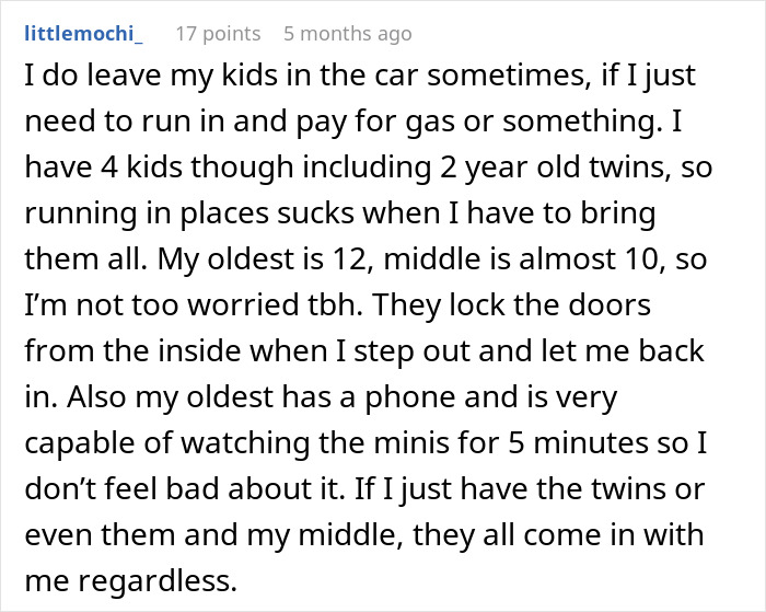 Mom Is Puzzled Whether It&rsquo;s Ever OK To Leave Kids In The Car, Asks The Internet For Advice