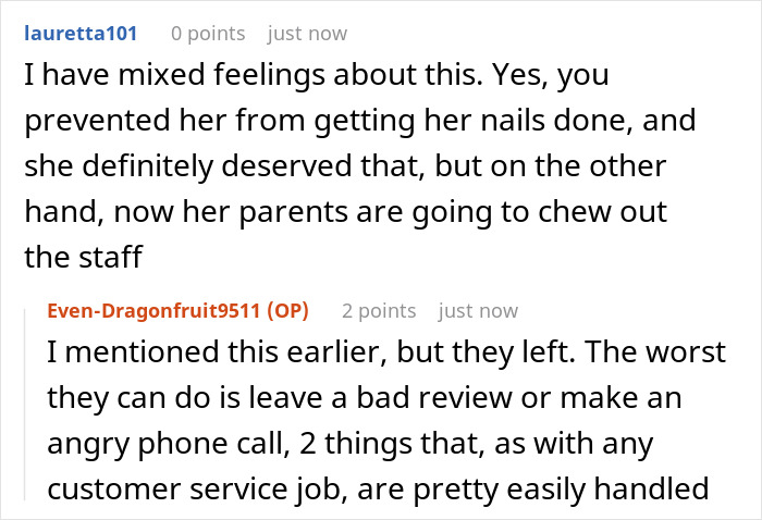 Poster Receives Mixed Reactions After Sharing How They Taught Entitled Nail Salon Clients A Lesson