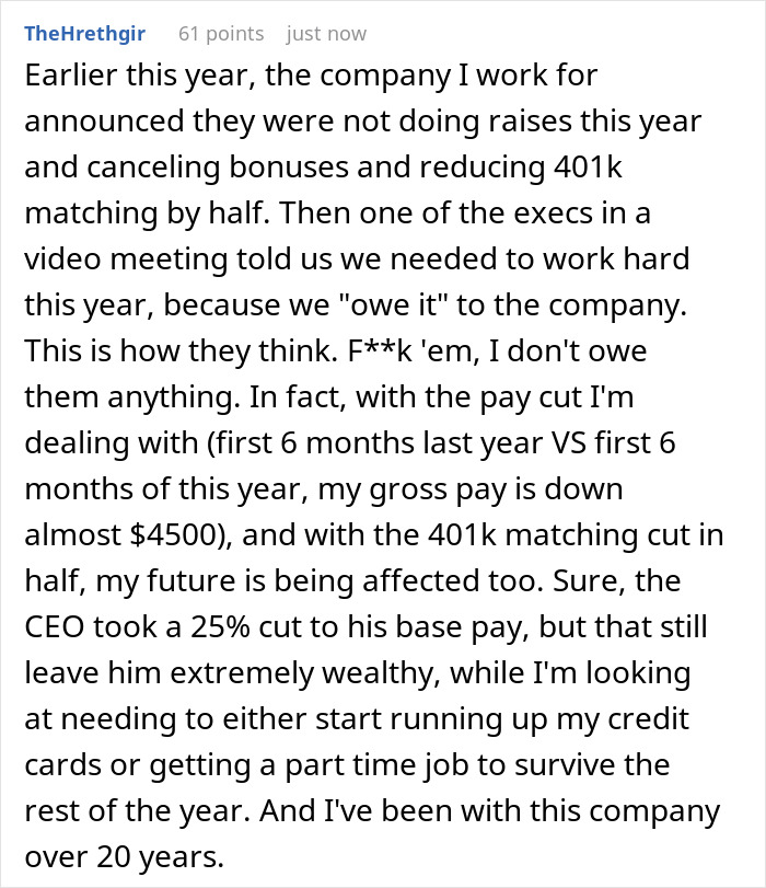 Boss Complains Of Disloyal Staff, Realizes The Reason When He Gets Laid Off Himself Boss Complains Of Disloyal Staff, Realizes The Reason When He Gets Laid Off Himself