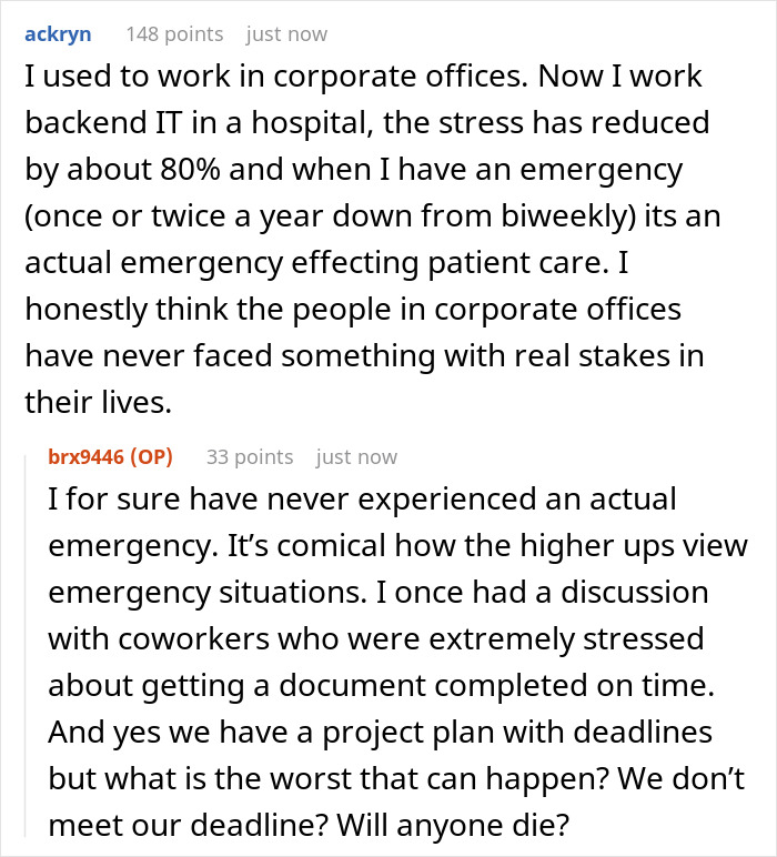 “We Aren’t Surgeons”: Person Is Confused Why Tasks Are Handled With Absurd Urgency In Corporate Jobs “We Aren’t Surgeons”: Person Is Confused Why Tasks Are Handled With Absurd Urgency In Corporate Jobs