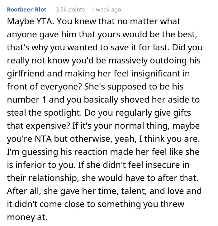 &ldquo;He Literally Screamed&rdquo;: Woman Asks The Internet If She Was In The Wrong For Getting A Male Friend An Expensive Gift
