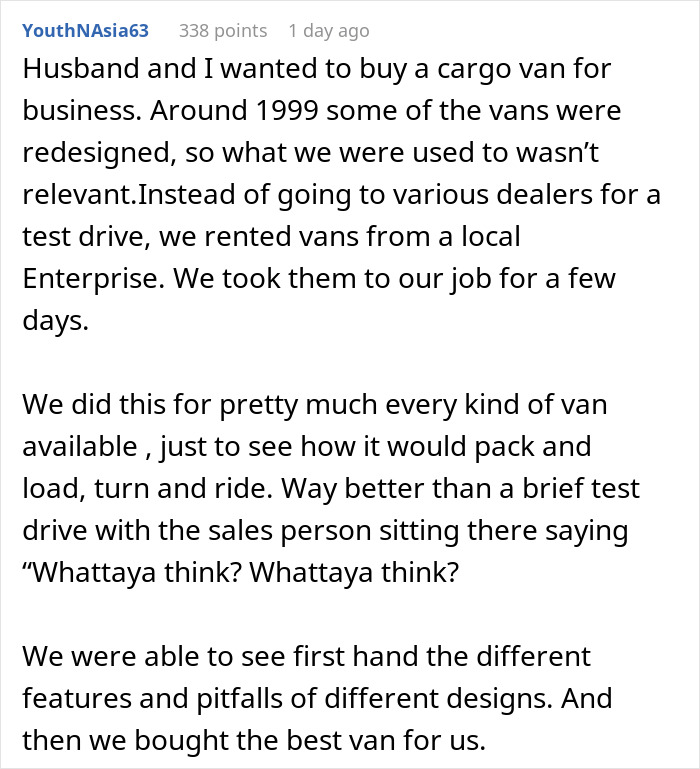 Salesperson Assumed A Customer Couldn&rsquo;t Afford A Car Which Came Back At Him In The Form Of A Pic