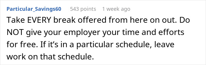 Employee Has Lunch Break At 12:40, It Renders The Boss Livid, Who Texts Them To Return