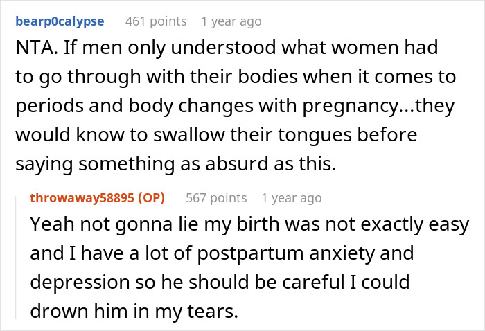 Man Judges Bloody Pads, Not Realizing They Are Due To Giving Birth, Wife Tells Him To Wipe Better Man Judges Bloody Pads, Not Realizing They Are Due To Giving Birth, Wife Tells Him To Wipe Better