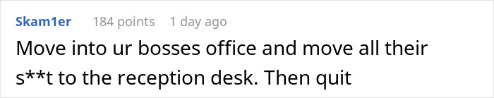 Worker Realizes How Lowly They’re Regarded After Getting Humiliated Over A Better Office Desk Worker Realizes How Lowly They’re Regarded After Getting Humiliated Over A Better Office Desk