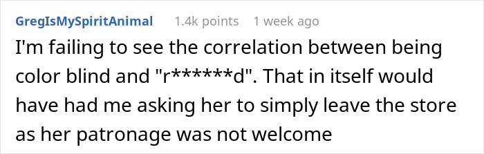 'Karen' Makes Fun Of Employee For Being Colorblind, He Makes Sure She Regrets It