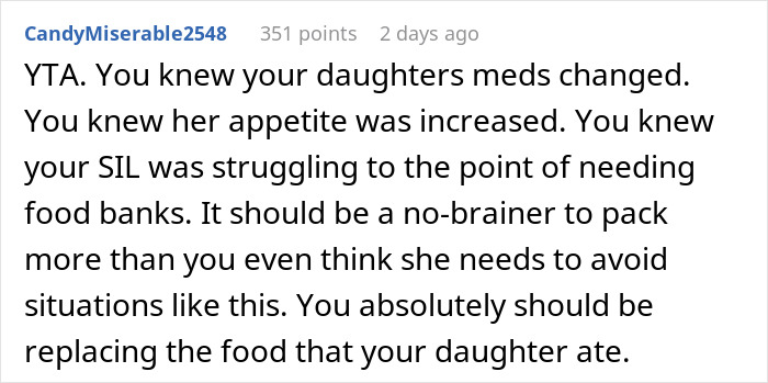 Mom Asks If She Handled The Situation Over Struggling SIL&rsquo;s Food Like A Jerk, Gets No Sympathy