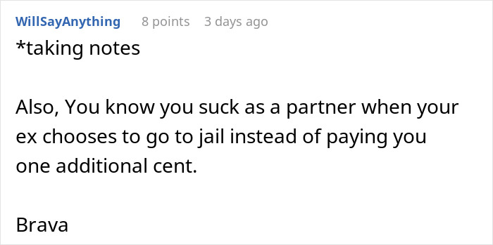 Woman Avoids Being Put In Jail During Divorce Proceedings And Gets Revenge On Ex Instead Woman Avoids Being Put In Jail During Divorce Proceedings And Gets Revenge On Ex Instead