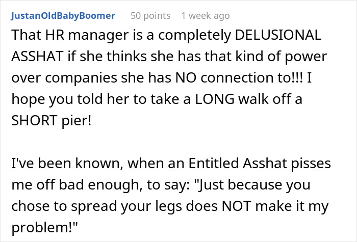 Entitled Employee Demands Her Former Manager To Hire Her At His New Job, He Laughs In Her Face Entitled Employee Demands Her Former Manager To Hire Her At His New Job, He Laughs In Her Face