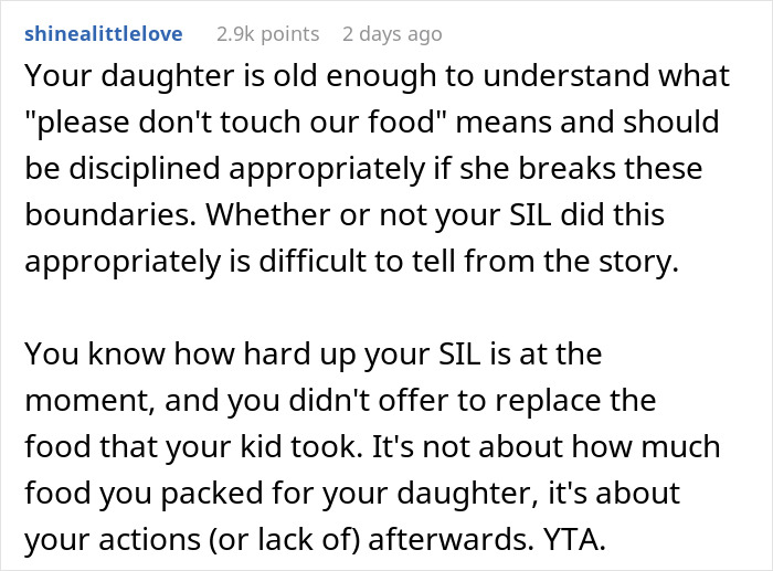 Mom Asks If She Handled The Situation Over Struggling SIL&rsquo;s Food Like A Jerk, Gets No Sympathy
