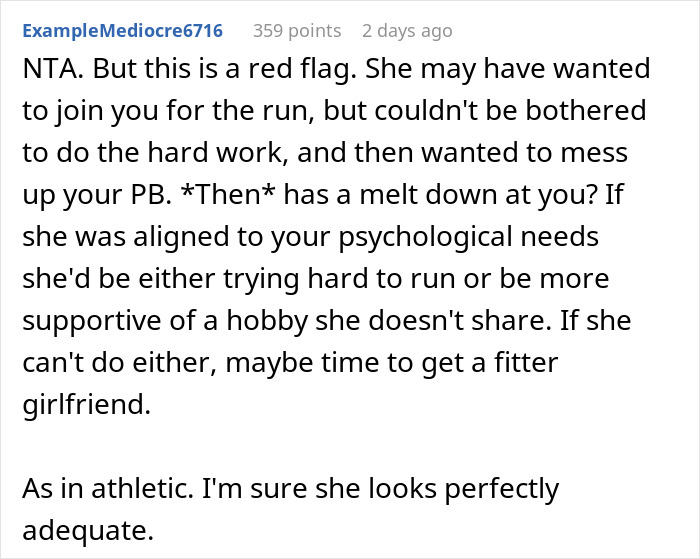 Girlfriend Is Furious Her Boyfriend Ditched Her During A 5K Run To &ldquo;Have A Better Time&rdquo;