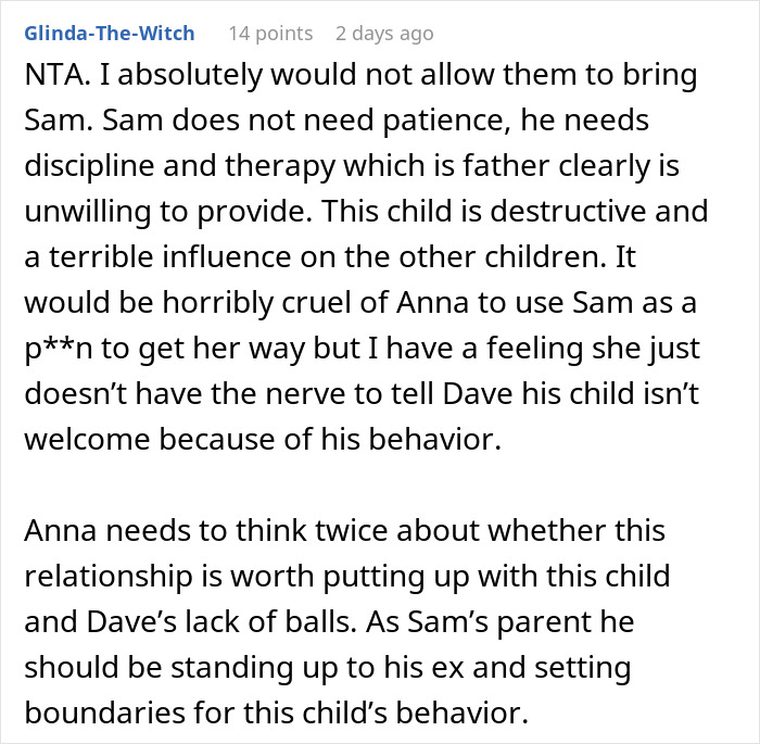 Parents Can't Control Their Son, Are Furious When He's Not Invited On Holiday