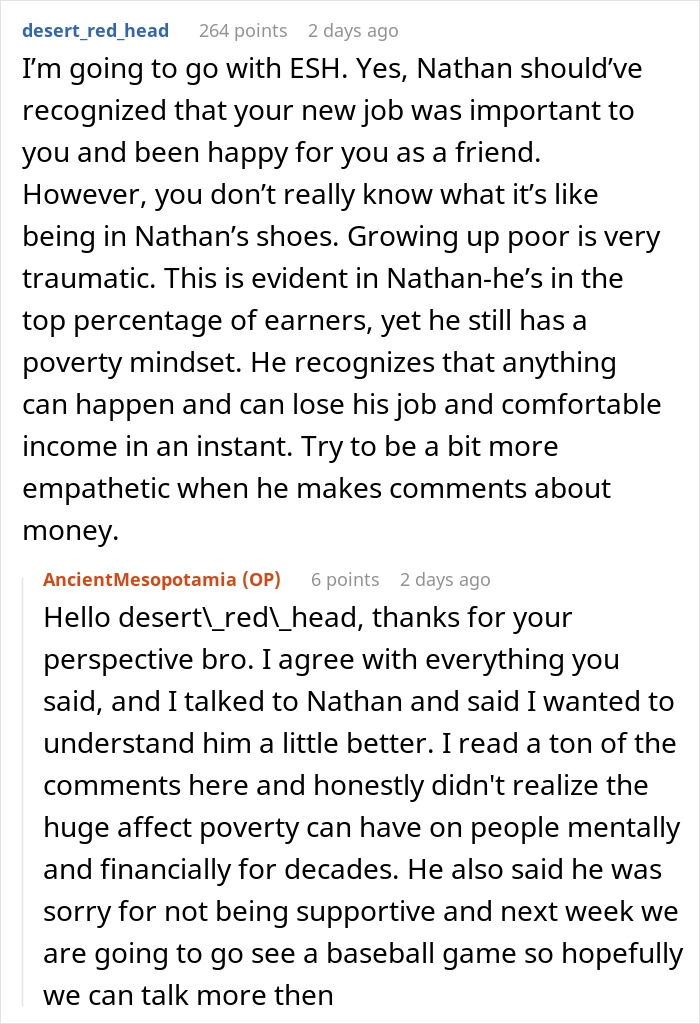 Guy Gets Into A Heated Argument With Formerly Poor Friend About Privilege, Rekindles His Friendship