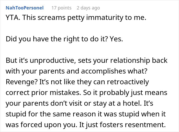 Woman Holds Her Parents To Their Own Standards After They Won’t Let Her Share A Bed With Fiancé Woman Holds Her Parents To Their Own Standards After They Won’t Let Her Share A Bed With Fiancé