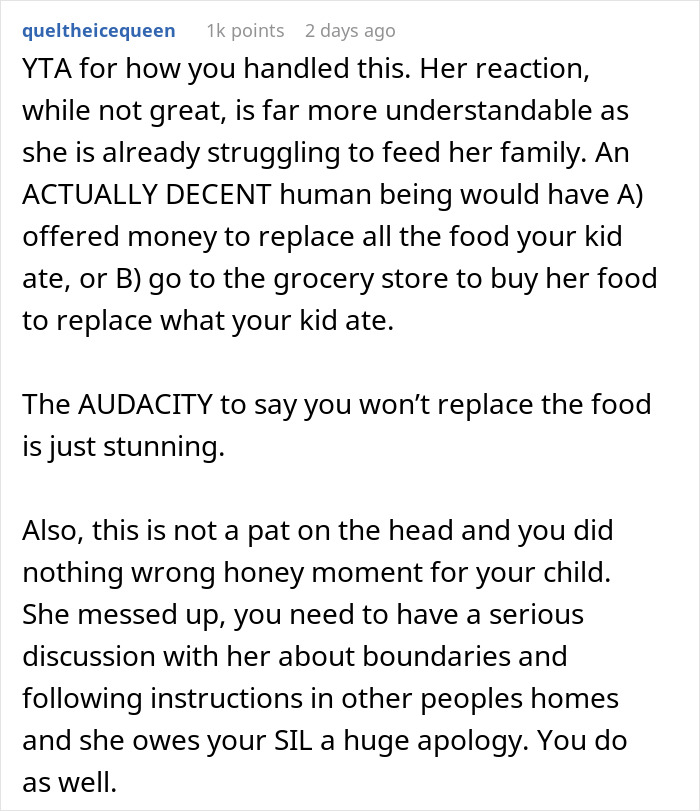 Mom Asks If She Handled The Situation Over Struggling SIL&rsquo;s Food Like A Jerk, Gets No Sympathy