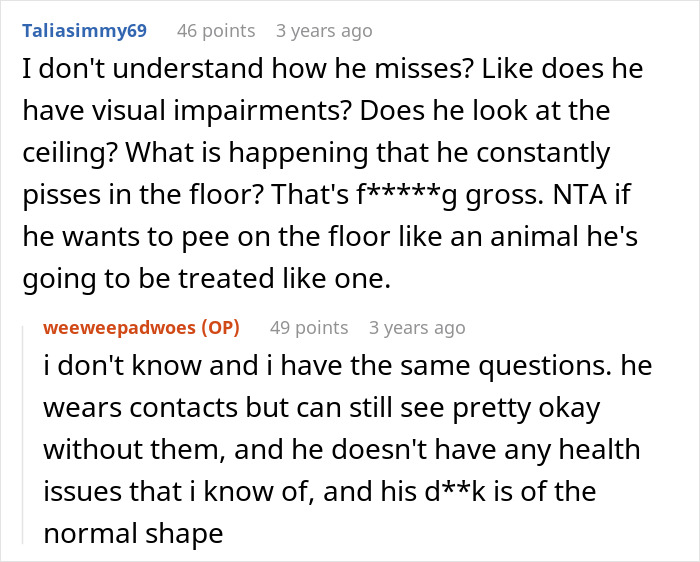 &ldquo;The Bathroom Floor Was Suddenly Always Wet&rdquo;: BF Keeps Missing The Toilet, GF Gets Resourceful