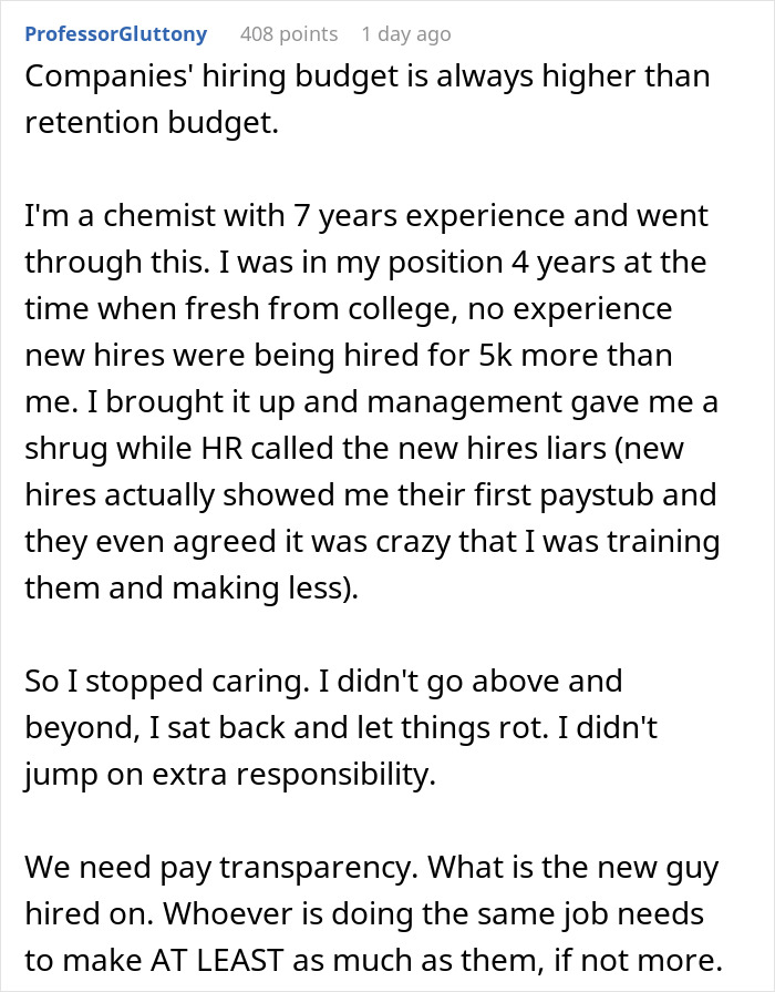 Employee Ruins Manager&rsquo;s Day By Quitting After Finding Out New Hire Will Earn Far More Than Him