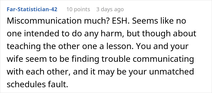 Guy Refuses To Ever Cook For His Wife After She Ate 3 Of His Meal Preps In A Single Night Guy Refuses To Ever Cook For His Wife After She Ate 3 Of His Meal Preps In A Single Night