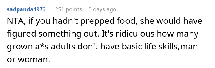 Guy Refuses To Ever Cook For His Wife After She Ate 3 Of His Meal Preps In A Single Night Guy Refuses To Ever Cook For His Wife After She Ate 3 Of His Meal Preps In A Single Night
