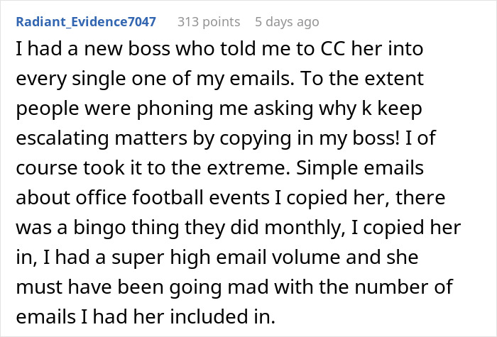 Employee Engages In Malicious Compliance To Show Their Superior That Micromanaging Is Not The Answer Employee Engages In Malicious Compliance To Show Their Superior That Micromanaging Is Not The Answer