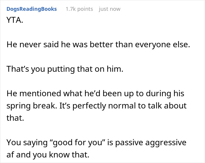 &ldquo;Am I A [Jerk] For Telling Someone That His &lsquo;Achievement&rsquo; Just Meant That He Had Rich Parents?&rdquo;