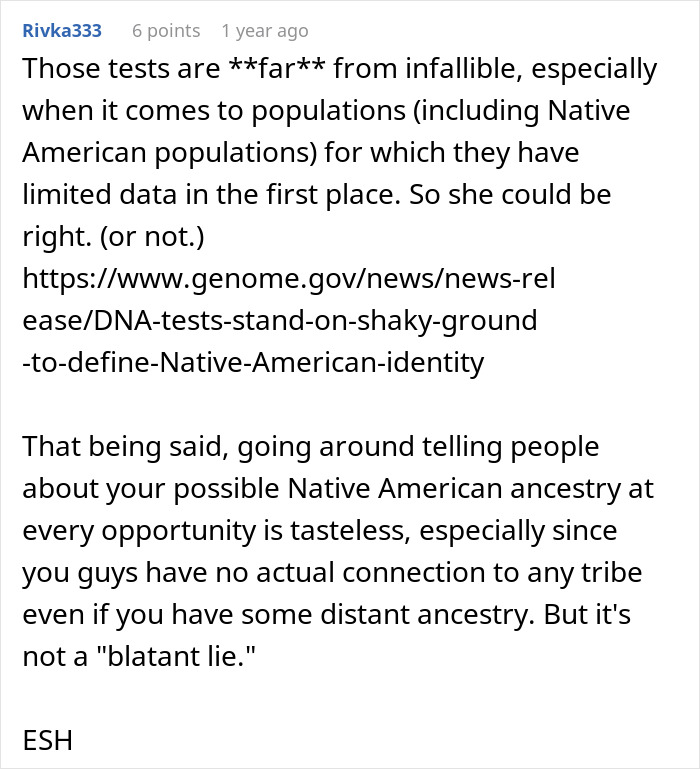 “It’s Frankly Embarrassing”: Woman Confronts Mom About Their Ancestry After Taking A DNA Test “It’s Frankly Embarrassing”: Woman Confronts Mom About Their Ancestry After Taking A DNA Test