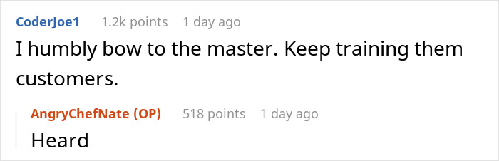 People Are Loving This Chef For Treating Customers’ Ridiculous Requests With Perfect Pettiness People Are Loving This Chef For Treating Customers’ Ridiculous Requests With Perfect Pettiness