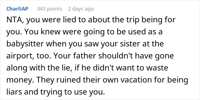 Teenager Hides Passport In Her Sock When She Realizes She Will Have To Babysit During The Trip