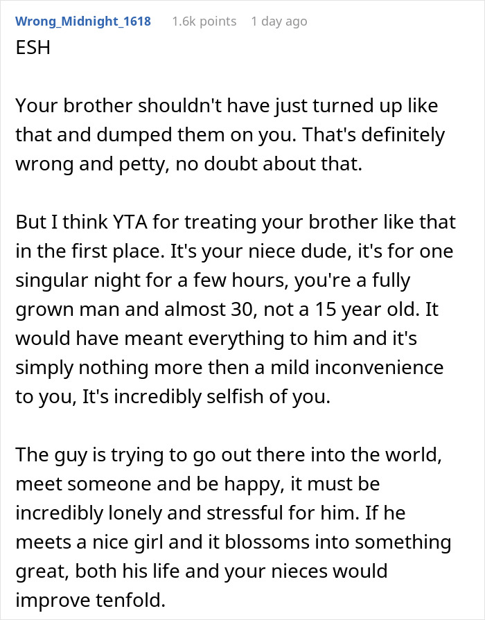 Guy Discovers His Niece On His Doorstep After Clearly Refusing To Babysit Her 