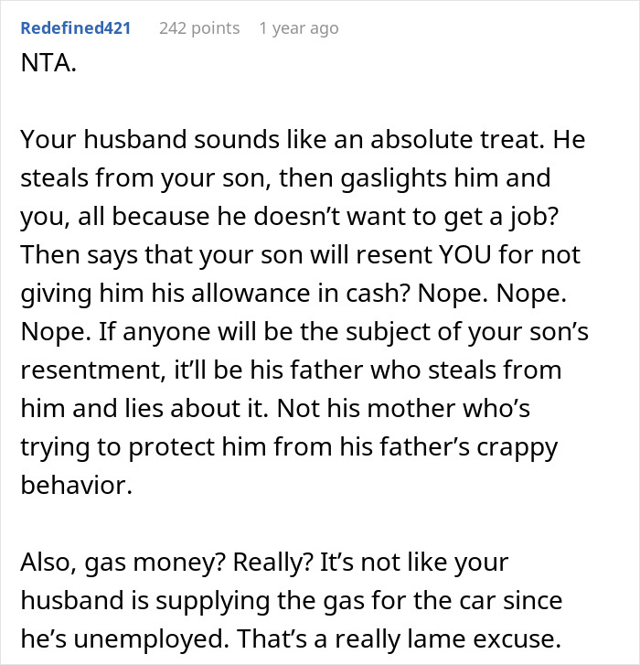 &ldquo;AITA For No Longer Handing My Son His Allowance After I Found Out My Husband&rsquo;s Been Taking It?&rdquo;
