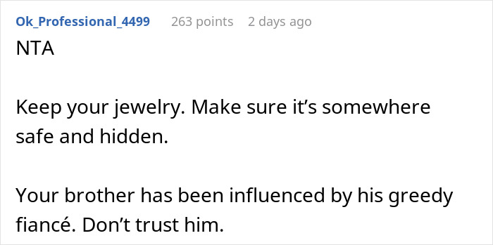 Woman Inherits Her Grandmother&rsquo;s Jewelry And Refuses To Let Her SIL Have It