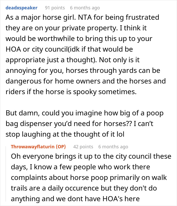 Entitled Horse Rider Made To Literally Scoop Horse Dung Into Her Backpack After Being Caught By Landowner