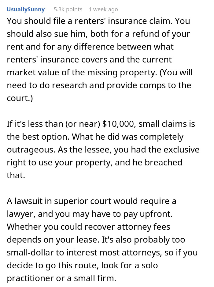 Tenant Thinks Their Stuff Was Stolen While On Vacation, Learns Their Home Was Airbnb'd By Landlord