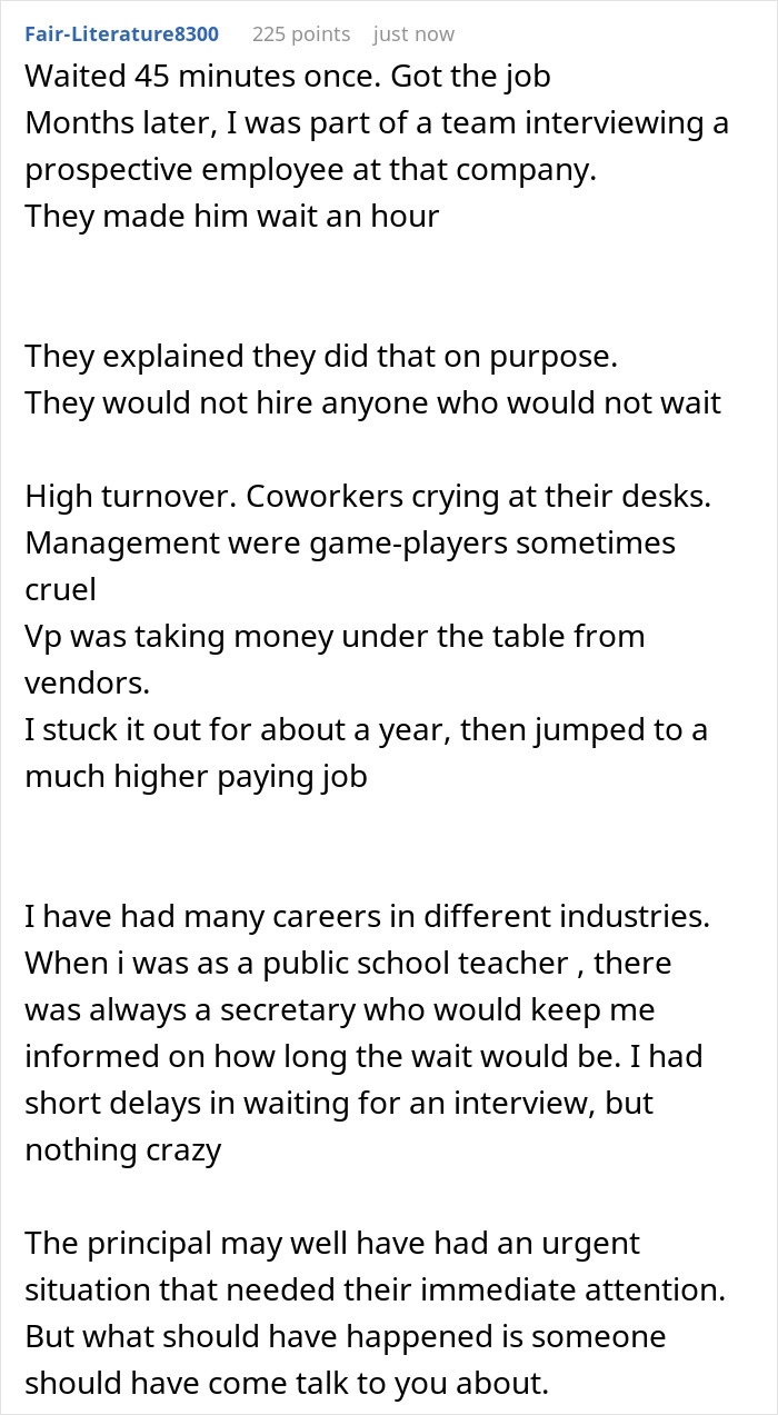 Educator Waits For 20 Minutes After Getting Summoned For An Interview And Then Leaves