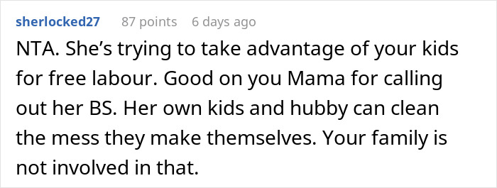 Woman Demands SIL&rsquo;s Kids Do Chores Around The House They Don&rsquo;t Even Live In, Drama Ensues