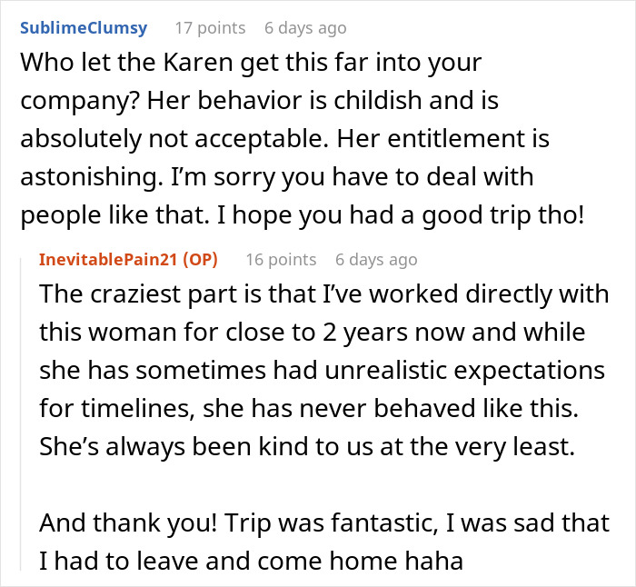 'Karen' Goes Wild After She Doesn't Get A Reply From Woman Who's On Vacation, Attempts To Get Her Fired