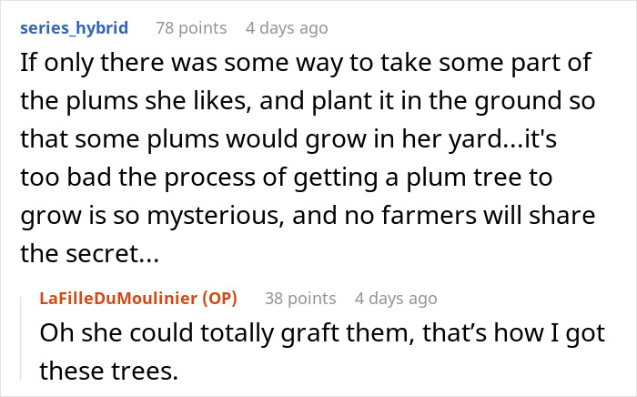 "Neighbor Yelled At Me Because I Harvested My Fruits Before She Could Steal Them" "Neighbor Yelled At Me Because I Harvested My Fruits Before She Could Steal Them"