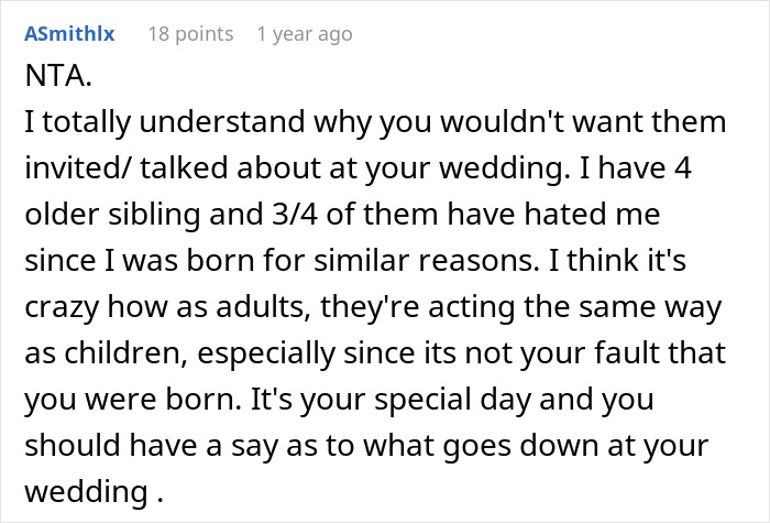 Bride Doesn&rsquo;t Want Her Estranged Siblings Mentioned At The Wedding, Mom Calls Her A Bridezilla