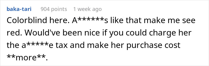 'Karen' Makes Fun Of Employee For Being Colorblind, He Makes Sure She Regrets It