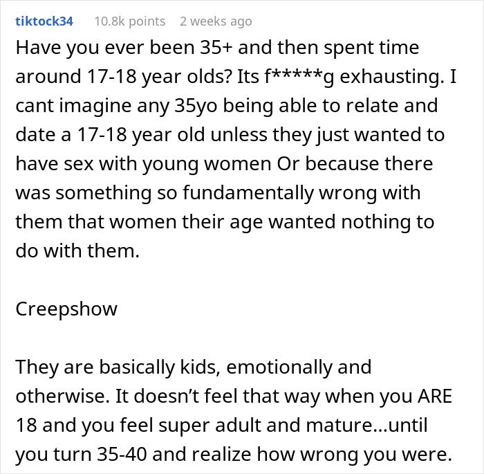 35 Y.O. Man Waits Until 17 Y.O. Turns 18 To Ask Her Out, Friend Questions If It&rsquo;s Normal